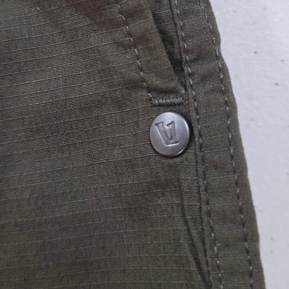 Vuori Ripstop Shorts Mens Medium Dark Oregano Green Organic Cotton Hiking V330 - Picture 7 of 8